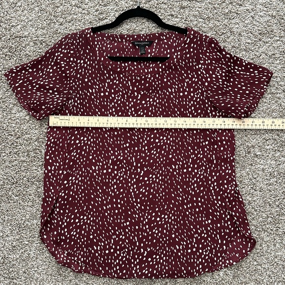 Banana Republic maroon loose fit flowy blouse - Picture 5 of 8